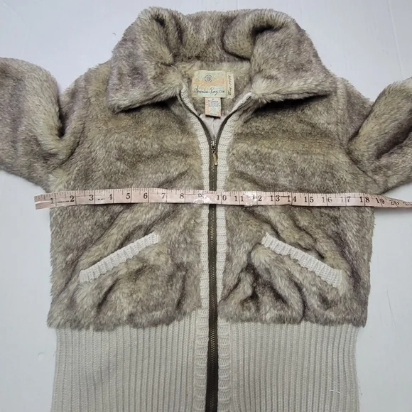 VINTAGE Y2K! AMERICAN RAG Faux Fur Coat - Picture 13 of 15